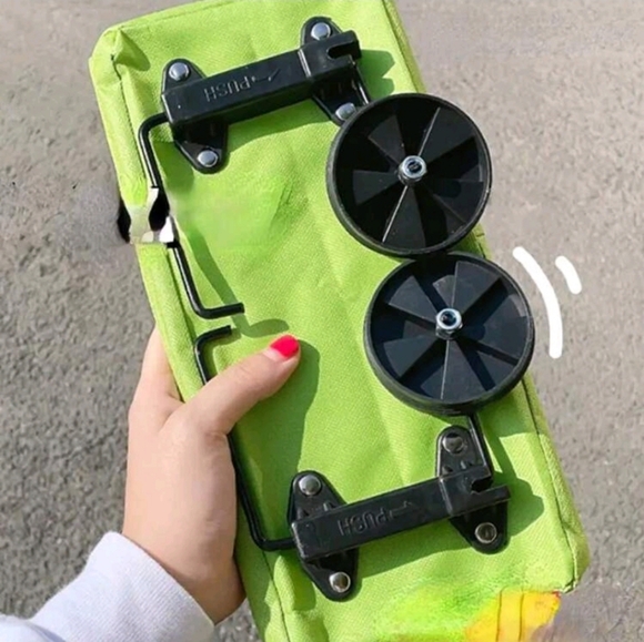 NEW Green Convertible Bag with Wheels - Picture 3 of 7